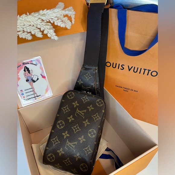 🎀 Louis Vuitton Monogram Geronimos Brown Body Bag - Picture 3 of 16